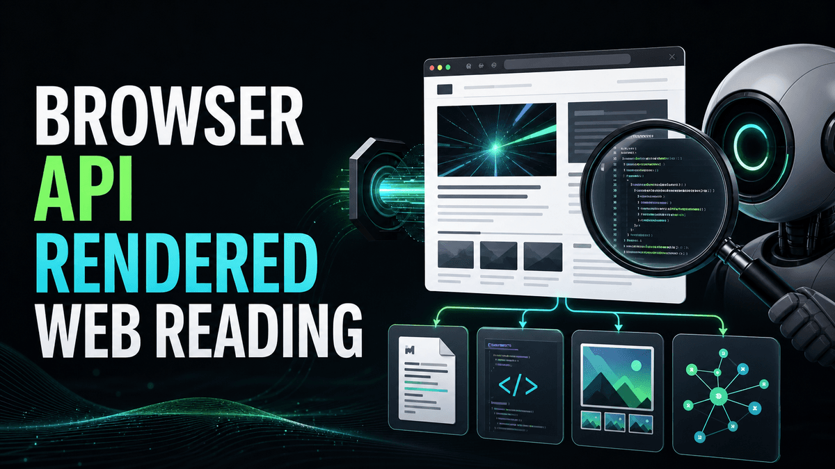 Browser API: rendered web reading for marketing Agents