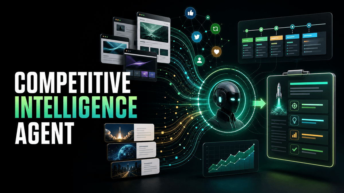 Competitive Intelligence Agent: turn public signals into a launch brief
