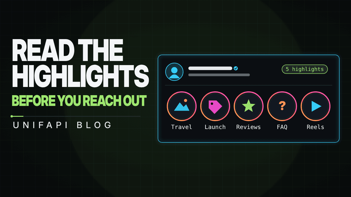 Instagram highlights viewer: read a profile's pinned stories before outreach