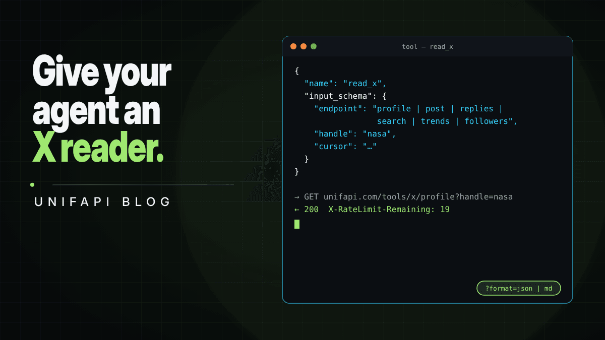 Give your AI agent a Twitter reader: tool definitions for Claude, ChatGPT and Codex