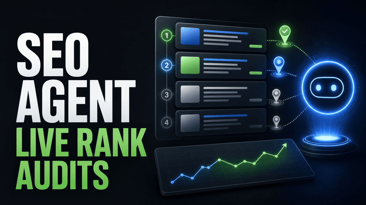 SEO Agent: live rank audits without a dashboard project